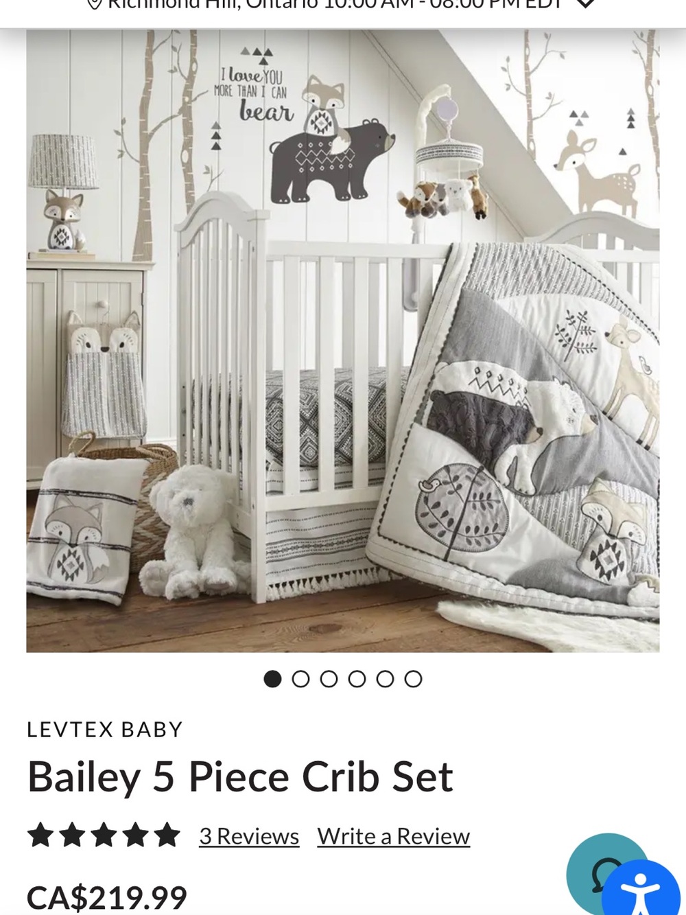 Levtex Bailey Nursery Quilt Set - 3/5 pieces